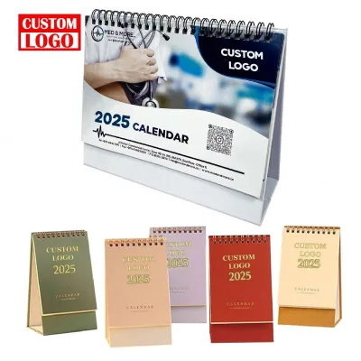 Promotional Gift Multi Sizes 2026 Business Gift Custom Desk Table Large Calendars Cardboard Desk Calendar