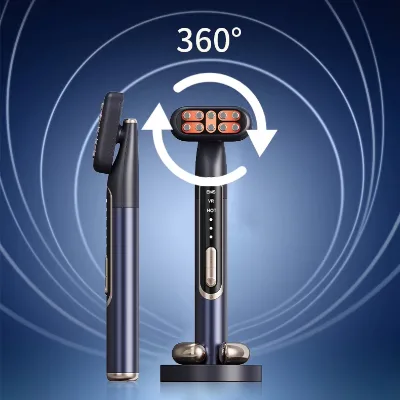 Newest Wholesale 9 Led Lights Eye Hot Compress Massage Vibration Eye Care Massager Stress Relief Machine Easy to Carry