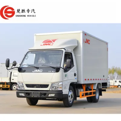 Chinese Brand 4x2 Closed Box Truck Side Open Cargo Van Truck