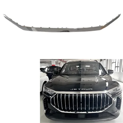 Front Bumper Chromed Strip for Chery Jetour X70 Plus Engine Hood Trim Auto Parts Car Accessories F18-2803522 F182803522