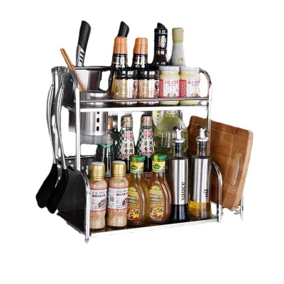 2/3 Tier Kitchen Racks Organizer Storage Holders Racks Shelving Units Kitchens Storage Rack for Home