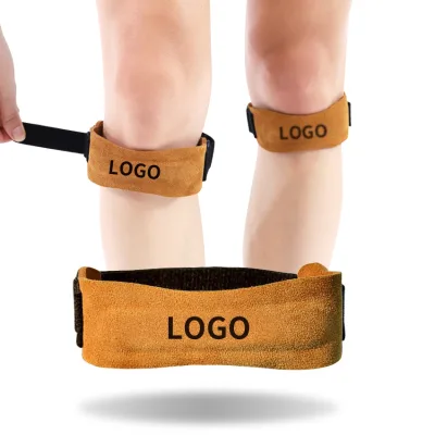 NEW Patella Knee Strap for Knee Pain, Premium Leather Knee Brace With Thickened Patella EVA Pad, Knee Support for Sports HA01987