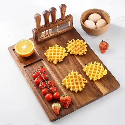 European-Style Bamboo Knife and Cheese Board Steak and Western Food Cutting Food Plate and Bread Board