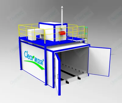 Electrostatic Industrial diesel Fired Powder Coating Paint Curing Oven Works with Used diesel and Italian Riello Burner