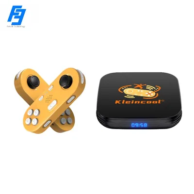 Game Android TV Box Wireless Handle Games Android 12.0 H618 4GB+64GB Family Play Enjoy