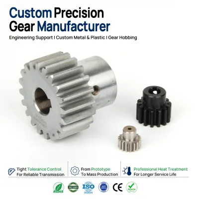 Heavy Duty Forged Alloy Steel Spur Gear, High Torque Module 4 Hardened Straight Pinion Gear Pair for Mining Machinery