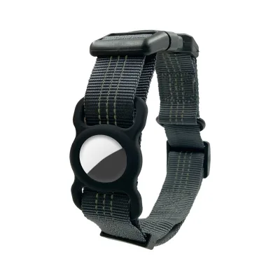 Luxury Anti-lost Airtag Tracker Pet Collar with GPS Adjustable Strap Cartoon Pattern Light Decoration for Dogs (Nylon)