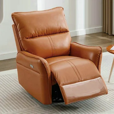 Modern Functional Electric High Quality PU Leather Massage Heating Sofa Single Rocking Chair Leisure Recliner Remote Control