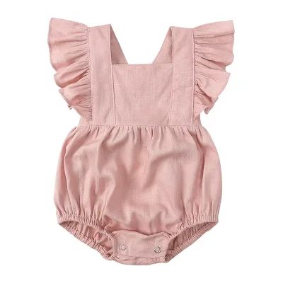 Factory Wholesale Cotton-Linen Baby Onesie: Pajamas & Crawling Wear