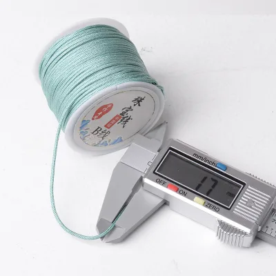 Wholesale 15m/roll 1.5mm Nylon Cord Chinese Knot Cord Beading Thread Jade Rope Braided Thread for Bracelet Jewelry Making