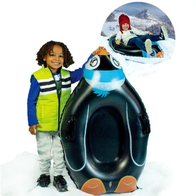 Family-friendly Inflatable Snow Tube for Outdoor Winter Sports for Adults and Kids