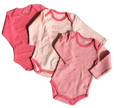 Wholesale Cotton Knit Envelope Neck Snap Crotch Bodysuit for Newborns