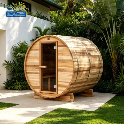 Luxury Wellness Centerpiece: Handcrafted Red Cedar Barrel Sauna | Smart App Control | Premium Grade for Seoul Private Estates