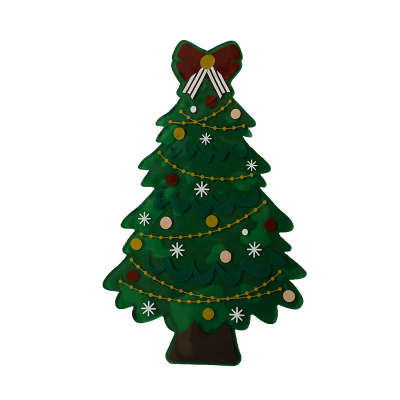 Christmas Window Stickers Electrostatic Stickers Painted Trees Window Glass Smart Christmas Tree