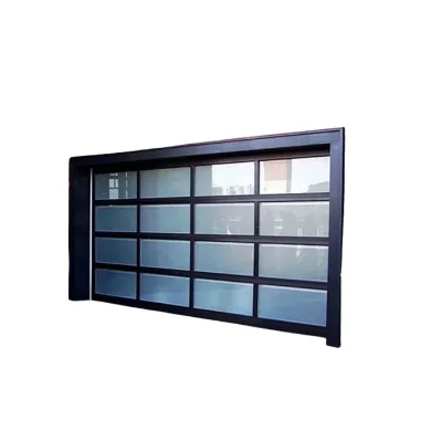 12 ft Wide Carriage-style Incorporating Robust Security Aluminum Glass Garage Door