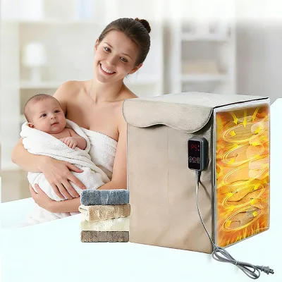 Foldable Storage Fast Heating Towel Warmer Bucket with Lid with PSE VDE Power Cord