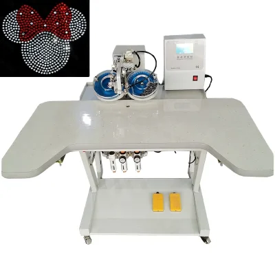 Ultrasonic Stoning Machine Hot Fix Rhinestone Brushing Setting Machine Automatic Semi