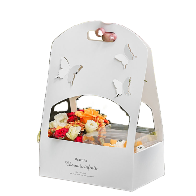 Wholesale Florist Supplies Kraft Flowers Boxes Rose Gift Box Paperboard Packaging with UV Advantage for Gifts and Flowers