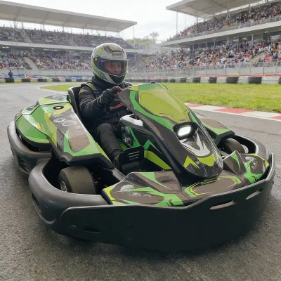 Electric Go Kart for Adult 72V 2000W Dual-Motor Hydraulic Disc Brake Shock Absorption Stable Handling Backyard Fun Kart