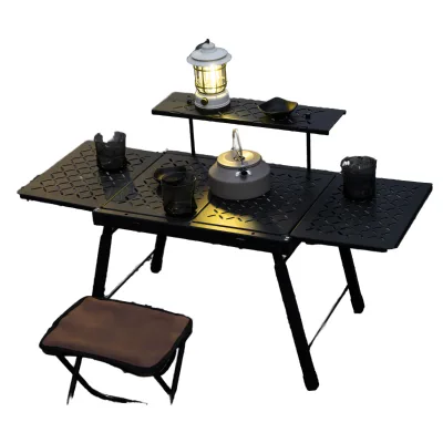 Factory Portable Outdoor Table and Chair Set Modern Design Stainless Steel and Plastic Furniture for Kitchen Gym and Hotel Use
