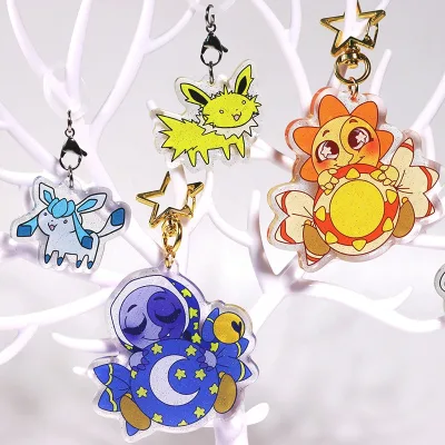 Wholesales Custom Fashion Cartoon Acrylic Keychain Anime Personalized Promotional Keychain Plastic Acrylic Keychain With Logo