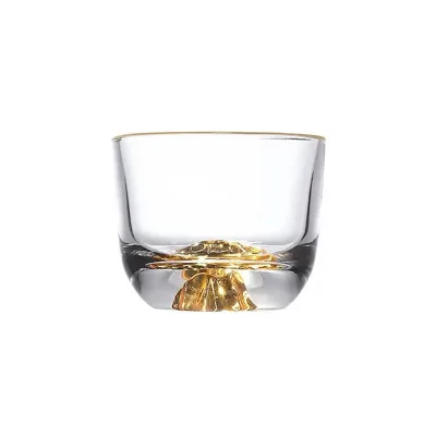 Japanese-style Creative Gold Wine Glass Iceberg Wine Glass Sublimation Whiskey Glass
