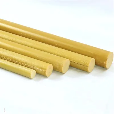 Jiuyi Custom Size Brown Electrical Insulation Bakelite Rod 8-100mm Textolite Sheet Phenolic Cotton Laminated Rod 3240
