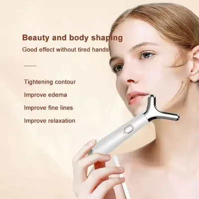 Mini ABS Stainless Steel Facial Massager Lightweight Neck Face Lifting Anti-Aging Beauty Massager Personal Care