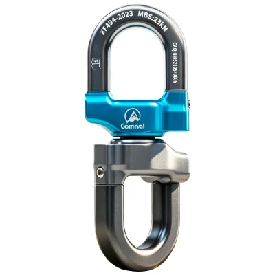 Camnal Universal Swivel Ring Rotating Anti-Twist Climbing Rope Rescue High-Altitude Work Detachable Universal Joint Connector