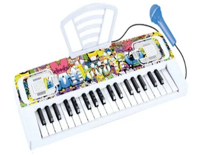 DF 37 Keys Multifunctional Electronic Keyboards Piano with Microphone Organ Toy Musical Instrument Educational Learning Toy Kids