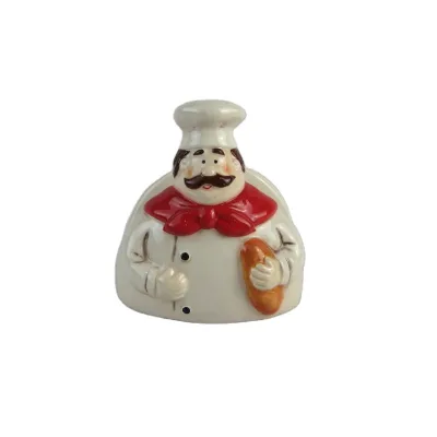 Chef Shape Ceramic Napkin Holder, Tissue Paper Holder, Hand Painted Personalized