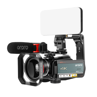 Professional Live Streaming AC5PLUS Upgraded Version 4K UHD Resolution Camcorder Match  Accessories Video Camera
