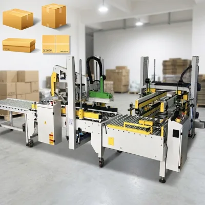 Factory Use Box Sealing Machine Compact Structure High Efficiency Carton Sealing Equipment for Small Business