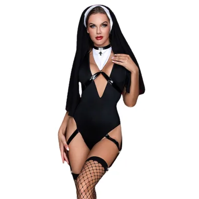 Sexy Nun Dress Hot Nun Attire Nun Cosplay Costume Tease Sexy Clothing