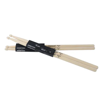 Classic Maple Wood Drum Sticks Oval Wood Tip Drumsticks Set for Jazz Drum Electronic Drums Musical Instrument Percussion