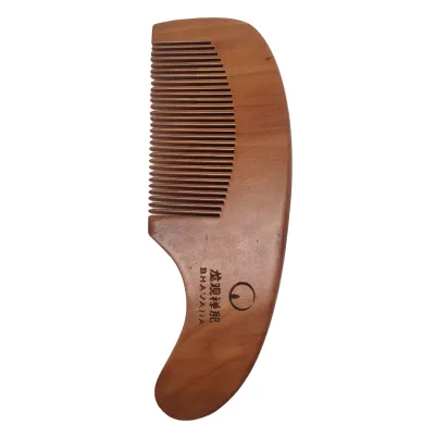 Natural Wood Anti-Static Comb | Ergonomic Polish, Frizz-Free Detangling & Hypoallergenic Scalp Care