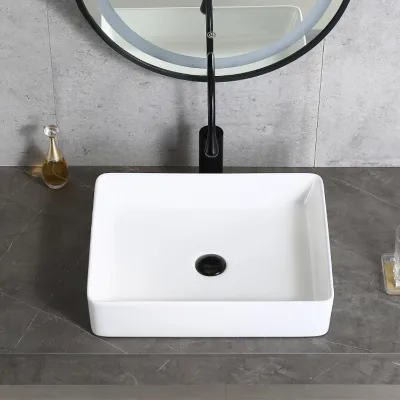 Small Wash Basin Made of Modern Shape and High-quality Ceramic Material Can Flexibly Adapt to Different Countertop Layout Needs