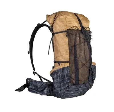 Ultralight Gear QiDian Pro for UL 46+10L Black Ultralight UHMWPE Waterproof Backpack for Outdoor Climbing Camping Hiking