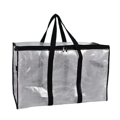 High Quality Large Capacity Polypropylene Woven Pack Moving Storage Bag Waterproof Duffel Bag with Sewing Technics