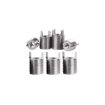Automotive Steel Fasteners Key Locking Thread Insert 304 Machining Services Wire Thread Insert M12 to M10 Thread Insert Cap