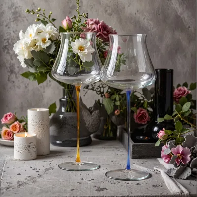 Luxury Artisan Crystal Hand-Blown Red Wine Glasses Enhance Your Wine Experience with Elegant Goblets