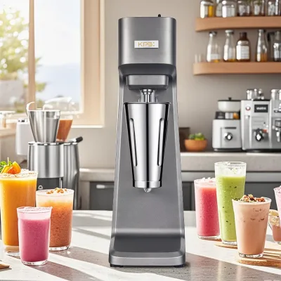 220V 300W Stainless Steel 3-Speed Milkshake Machine for Bar Coffee Shop Home Use (0.6L Capacity)