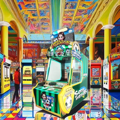 Coin Operated Funny Kids Indoor Football Ticket Vending Arcade Shooting Machine New Product