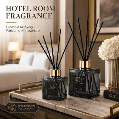 Reed Diffuser Empty Bottle Luxury Glass Packaging Scent Oils Wholesale Hotel Fragrance Aroma Supply