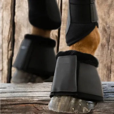 Horse Equestrian Professional  Equipment Horse Riding Boots Hoof Protector Equine Bell Boots Custom Logo