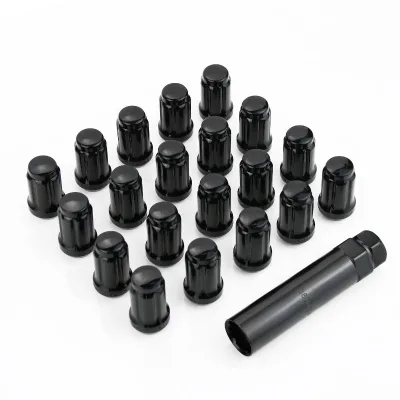 Black Closed Lug Nuts 20pcs 49034BK