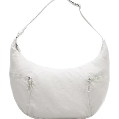 Customizable Women's Single Shoulder Crossbody Water Repellent Cross-Body Horn Moon Sling Dumpling Bag With Adjustable Strap