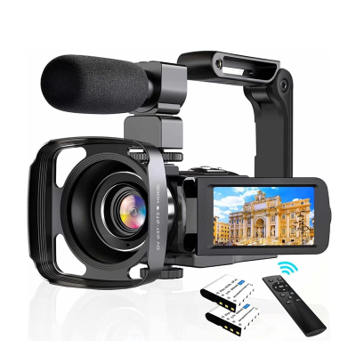 Factory Portable 270 Degrees Rotation 4K UHD 30FPS 18X Digital Zoom DSLR Digital Video Camera With Fill Light