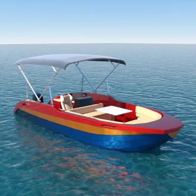 CE Certified Luxury 6M HDPE Fishing Boat-Stable & Light Weight One-Piece Construction 10 Person Capacity for Leisure Tours