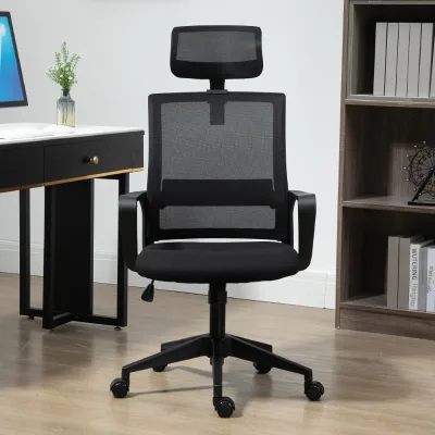 Yazhi Modern Minimalist Ergonomic Study Chair Swivel Base Armrests for Home Office Computer Use Long-Lasting Comfort Backrest